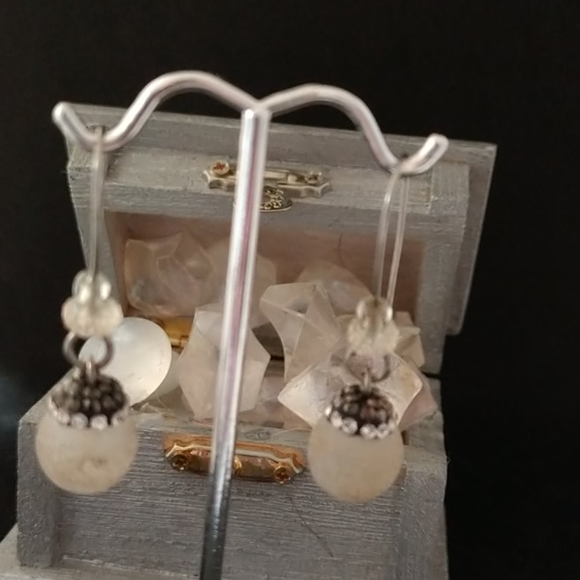 Beautiful handmade geode Crystal dangles - Picture 3 of 3